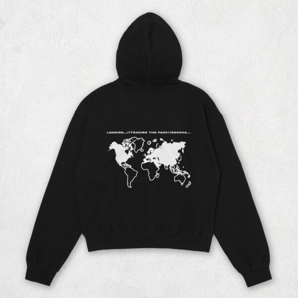 Hoodie Black - back - world