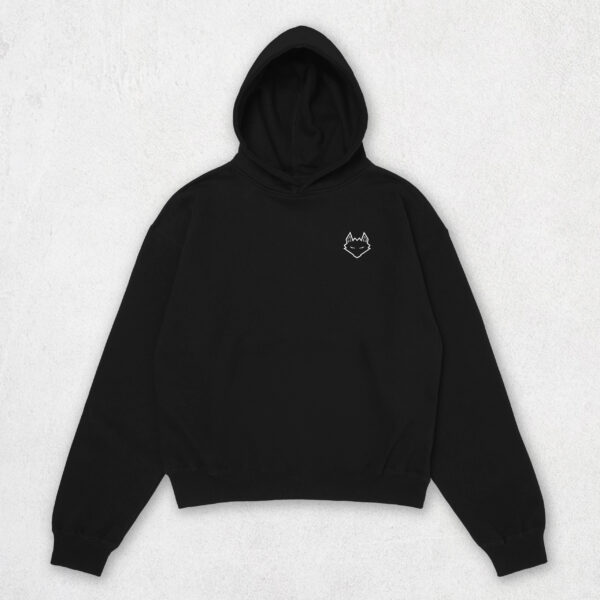 Hoodie Black - front - basic