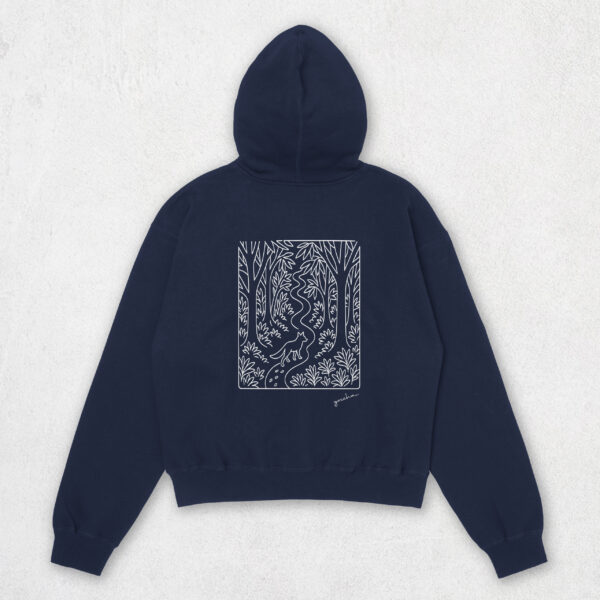 Hoodie Dark Blue - Back