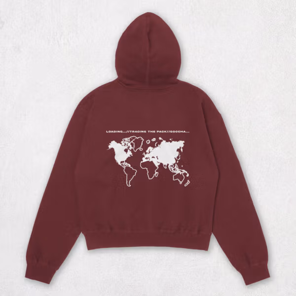 Hoodie Burgundy - back